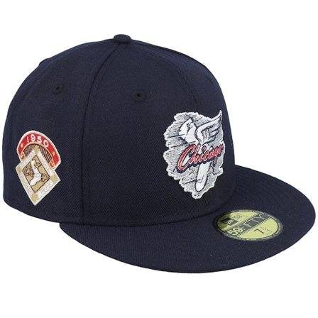 New Era - MLB Blauw fitted Cap - Chicago White Sox Telescope 59FIFTY 50asg Navy Fitted @ Hatstore