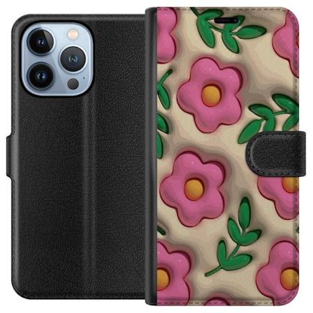 Apple iPhone 13 Pro Tegnebogsetui Boblende Blomster