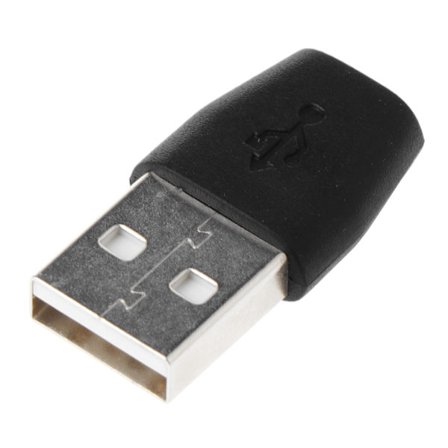 USB En Hane till Micro USB Hona-adapter för Micro USB fläkt / LED-ljus USB SD TF-kortläsare