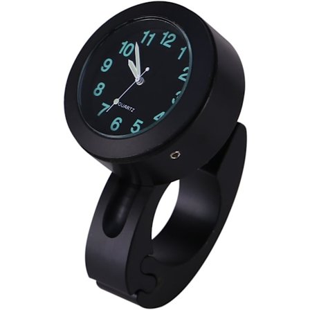 Motorsykkel Styreklokke, Universell 7/8 tommer - 1 tommer Vanntett Motorsykkel Styre Montering Klokke Glow Watch