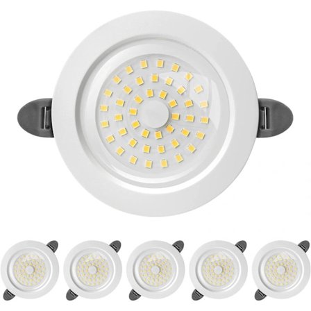 älld LED-spotlight, Ekstra Flat 28mm älld Spotlight, 9W 900 lumen Tilsvarende 90W Glødelampe, Varmhvit 3000K[CO]
