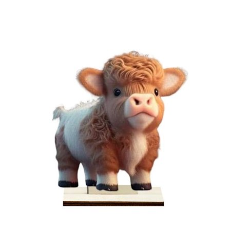 Tegnefilm ko-ornamenter Træko-figurer 2 2