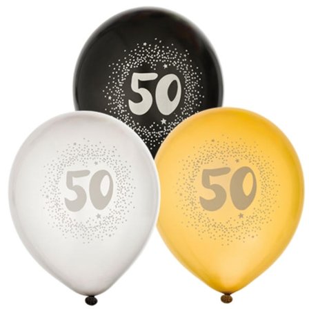Ballonger 30 cm 50-årsdag