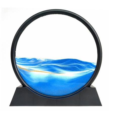 Flydende Sand Art Billede Timglas Dybhavs Sandscape Glas Kviksand 3d Maleri