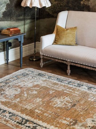 Babylon 200X300 Light Brown/Dark Brown Wool Rug