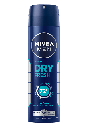NIVEA Antiperspirant Deo Spray Dry Fresh 150 ml MEN Herr