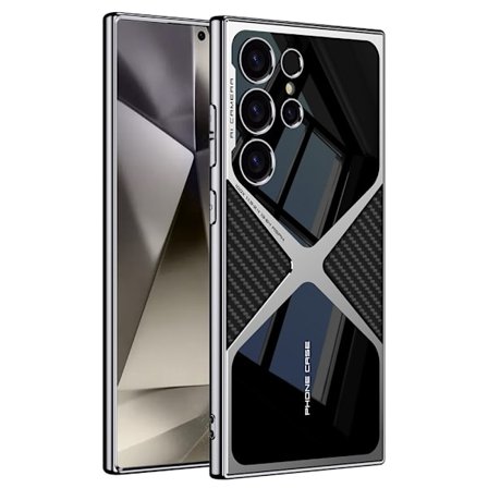 GKK Samsung Galaxy S25 Ultra Deksel X Form Karbonfibertekstur