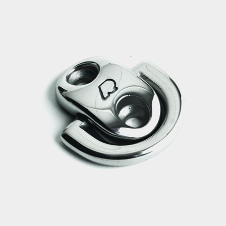 Fällbar padeye Rutgerson, rostfri, 2 hål