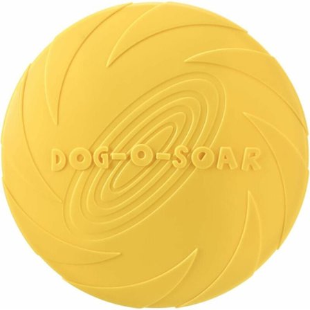 7,1 tuuman koiran lentävä kiekko 6 kpl Ulkoilulelu Pehmeä kumi Golf Frisbee Koulutus Koiranpentu Interaktiivinen lelu (Keltainen) KLB
