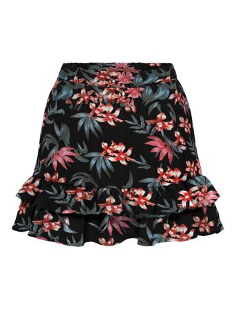 Onlnova Lux Micka Layer Skirt Aop Ptm Black ONLY