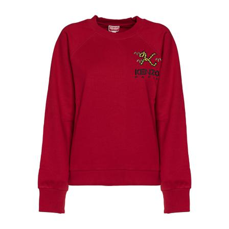 Kenzo, Sweatshirts Rood, Dames, Maat:L,Katoen