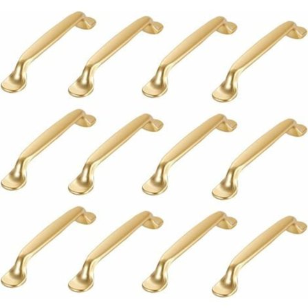 12 stk gull møbelhåndtak gull kjøkkenskap håndtak skuffehåndtak soverom skuffehåndtak skap håndtak gull kjøkkenskapdør