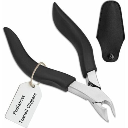 Nagelklippare för äldre, nagelklippare för tjocka naglar, inåtväxta naglar. Långt handtag, läderomslag...