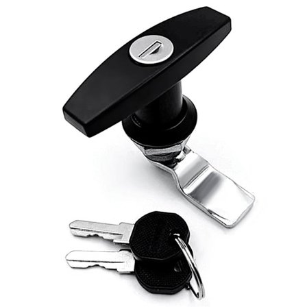 Lastbil T-Handtag Lås Släpvagnsspärr SVART Black_max