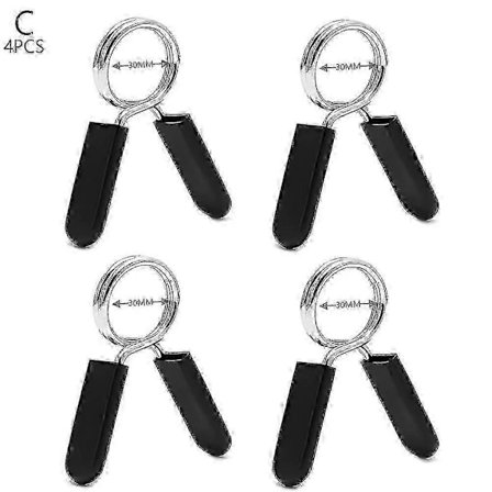 2/4 stk. 25-50 mm vægtstang låseklemme fjederkrave clips fitnesscenter vægt håndvægt lås
