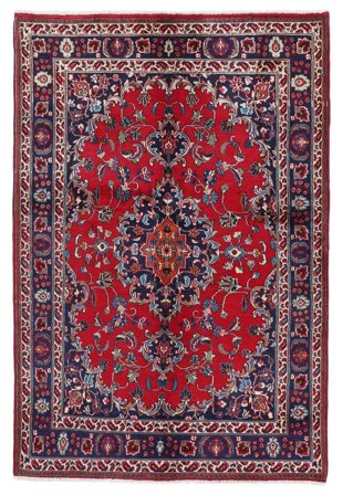 Orientalischer Maschad Teppich 145X212 Wolle