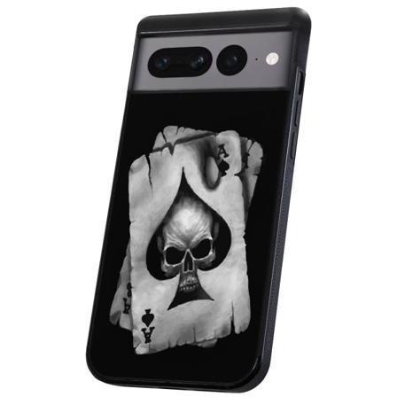 Google Pixel 8 - Cover/Mobilcover Dødningehoved Kortspil