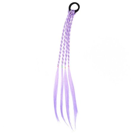 2stk Parykk Hestehale Parykk Hårfletter LYS LILLA LYS LILLA