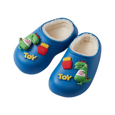 Kids Plysch Foder Diabilder Stängd Tå Cartoon Cozy Clog Tofflor