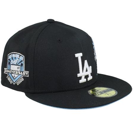 New Era - MLB Svart fitted Caps - Los Angeles Dodgers Midnight Avenue 59FIFTY 50th Black/Sky Fitted @ Hatstore