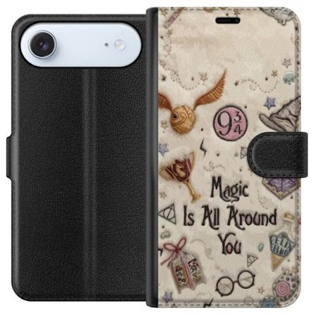 Yhteensopiva Lompakkokotelo Apple Apple iPhone 17 Air Kirjailtu taianomainen kuvaus, jossa on symboleja, lainauksia ja satumaailmaa, joka on inspiroit