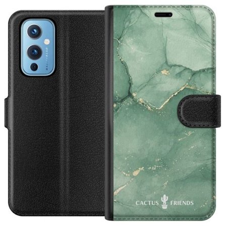 Kompatibel Tegnebogsetui til OnePlus OnePlus 9 Cactus and Friends – JadeVeins