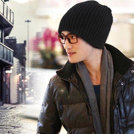 Varmt Mode Mænd Vinter Strikket Ski Hue Slouchy Hat