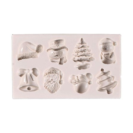 Chokoladeform Jul Serie Silikon Material Bagetilbehør Til Køkken