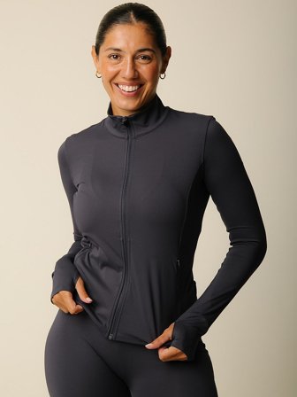 Cartel Copenhagen Align by Blume Contour Zip Jacket Charcoal S, Tøj & Bolig, Træningstøj, Træningsbluser