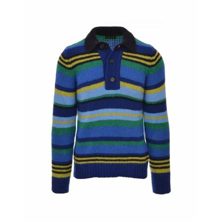 Roberto Collina, Round-neck Knitwear Blauw, Heren, Maat:XL,alpaca
