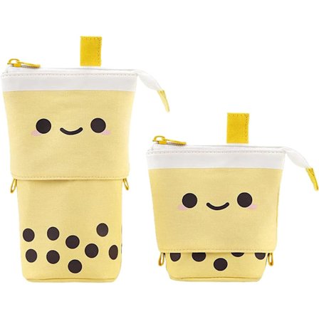 Søt pennal, stående pennholder teleskopisk liten pennal slank spesiell preppy pennpose Pop Up kosmetisk sminkepung for jenter student tenåring