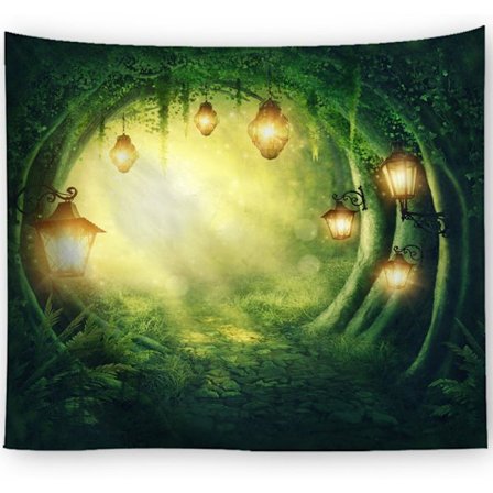 Magic Forest Väggdekoration Gobeläng Hängande för rumsinredning - high quality