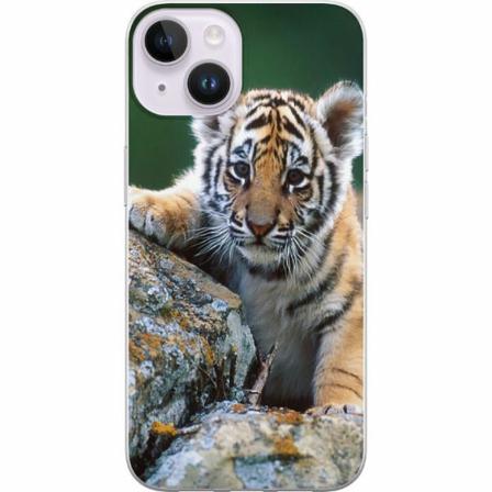 Apple Iphone 14 Genomskinligt Skal Tiger