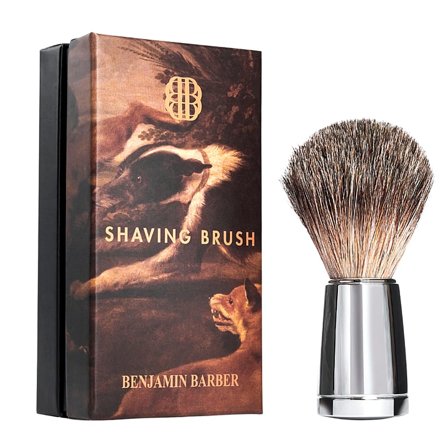 Benjamin Barber Benjamin Barber Classic Shaving Brush Chrome, Mænd, Barbering, Tilbehør