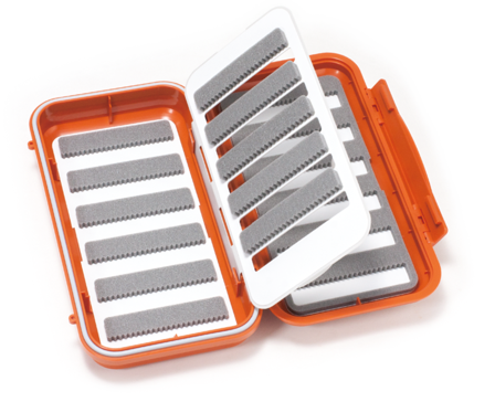 C&F Design Large 12-Row WP Fly Case w Flip Page (CF-35656) Burnt Orange