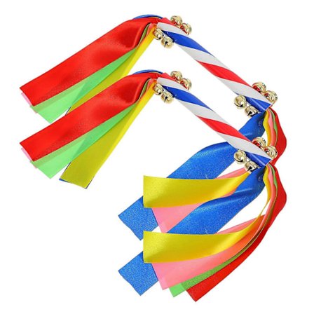 2 kpl Kädessä pidettäviä kannustusrekvisiittaa kelloilla, lasten voimisteluun, värikkäät Cheer Pompom -rekvisiitta esityksiin, kilpailuihin, 