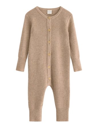 Lindex Onesie Knitted Wool - Beige - 86