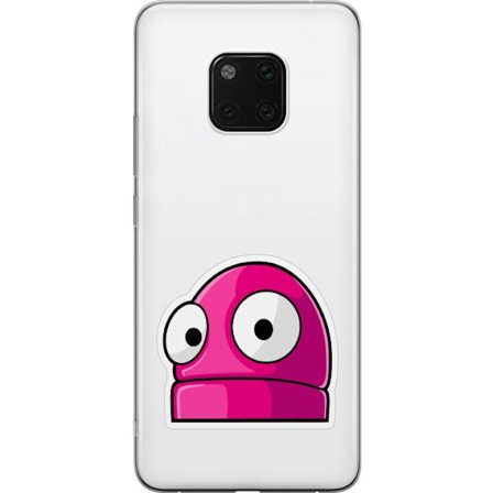 Kompatibel Mobilcover til Huawei Huawei Mate 20 Pro Rosa tegneseriefigur med store øjne i legende og humoristisk stil