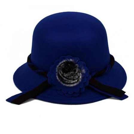 Fedoras Cap Dome Hat DARK BLUE - varastossa