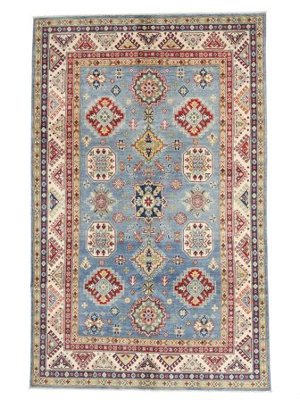 Kazak Fine Rug Oriental Brown/Grey (Wool, Afghanistan)