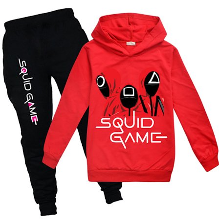 Squid Game Sport Casual Hoodie Sweatsuit + housut Lasten vaatteet