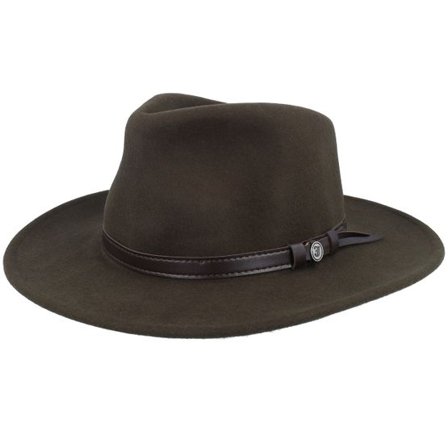 Jaxon & James - Grön traveler Hatt - Crushable Outback Olive Traveler @ Hatstore