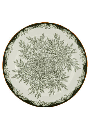 Rörstrand Ostindia Floris tallrik 27cm Skålar Grön 27 CM