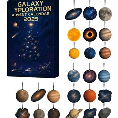 2025 Jule- og Adventskalender: En Galakse Udforsknings Tema Adventskalender Blind Box Overraskelsesgave