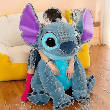 2024 Giant storlek Lilo Stitch Plyschleksak Tecknad Kawaii Djurpar Sovkudde Mjukmaterial Leksak för barn Present