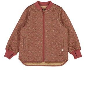 Wheat Tangled Flowers Benni Printed Thermo Jacket 4 Years - Fleeces and midlayers - 4 years - Red