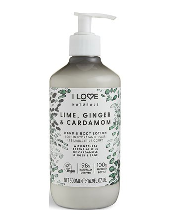 I LOVE I Love Naturals Hand & Body Lotion Lime, Ginger & Cardamon 500Ml - Nude - 500 ml