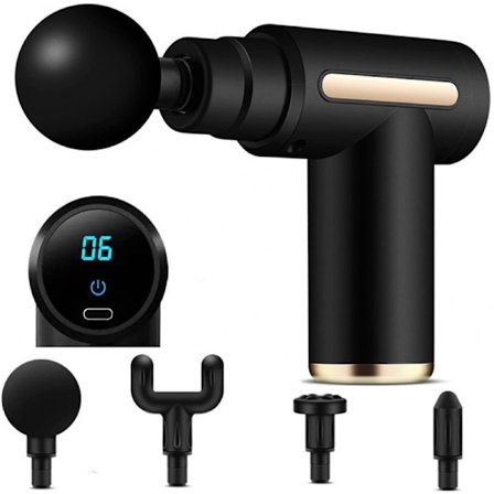 Mini massasjepistol, muskelmassasjepistol, dypvevsmassasje, LCD-berøringsskjerm