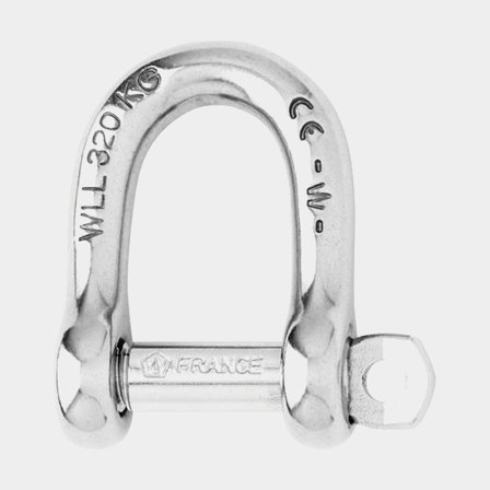 Grillo dritto Wichard, Ø6 mm, 20 mm, acciaio inossidabile, con vite ad alette filettata, autobloccante