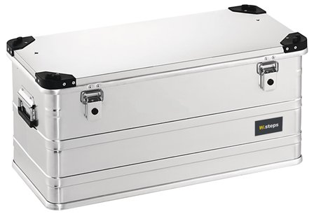 W.steps 829092 Aluminiumsboks 92 l, yttermål 782x385x380 mm, Garasjeinnredning & oppbevaring